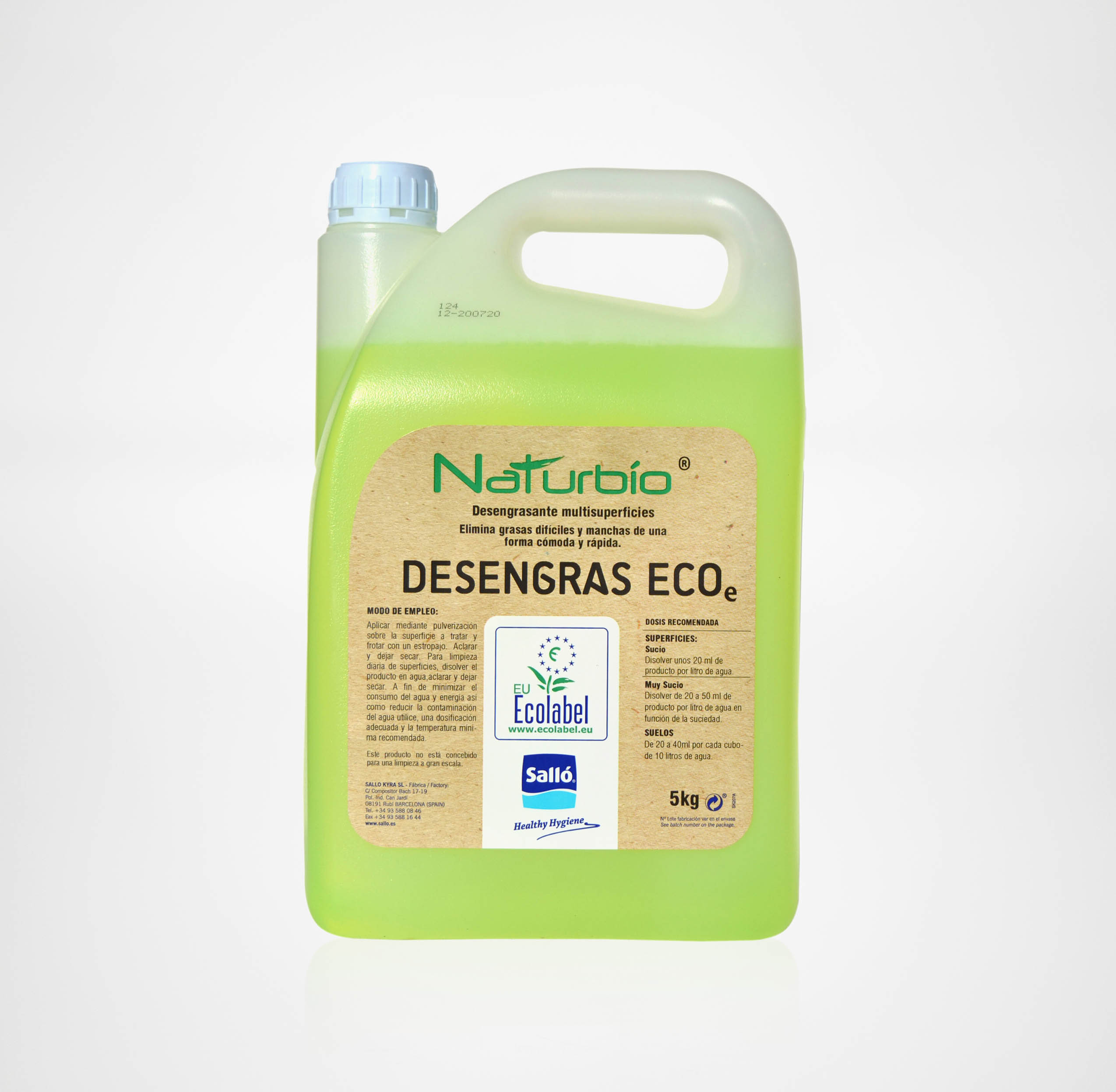 Desengrasante ecológico Desengras ECOe Naturbío® 1 L / 5 L – 6,60€ – DOSI®