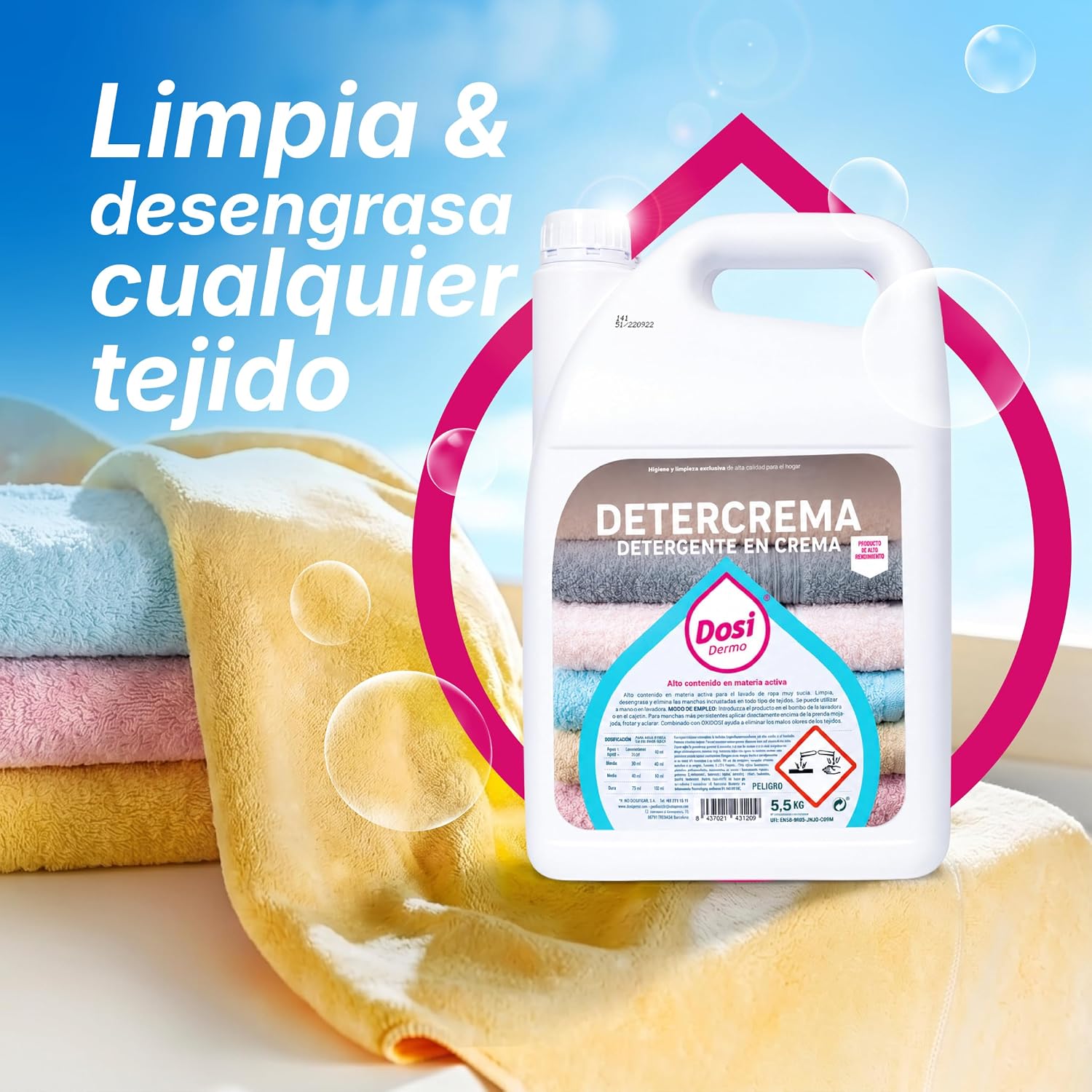 Detergente en Crema Detercrema 5,5KG