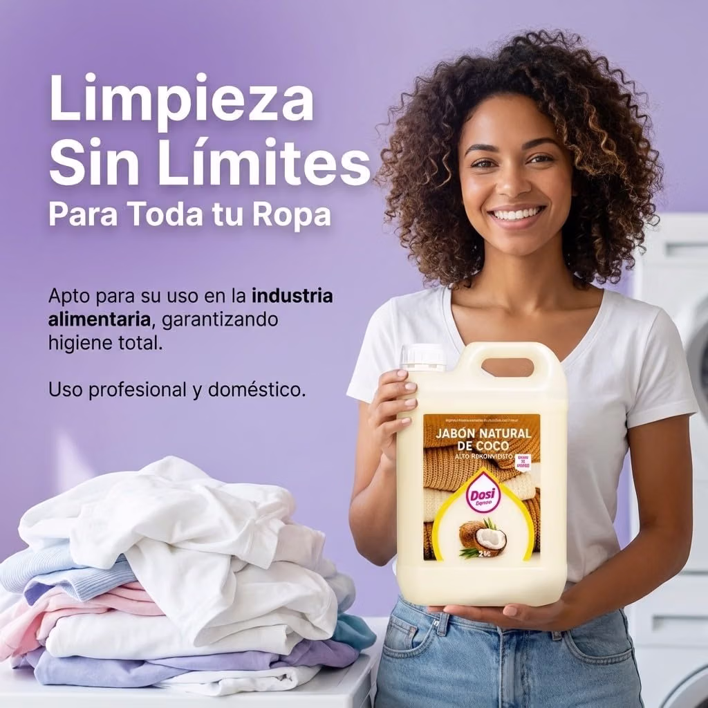 Detergente de coco líquido natural 2KG - Imagen 4