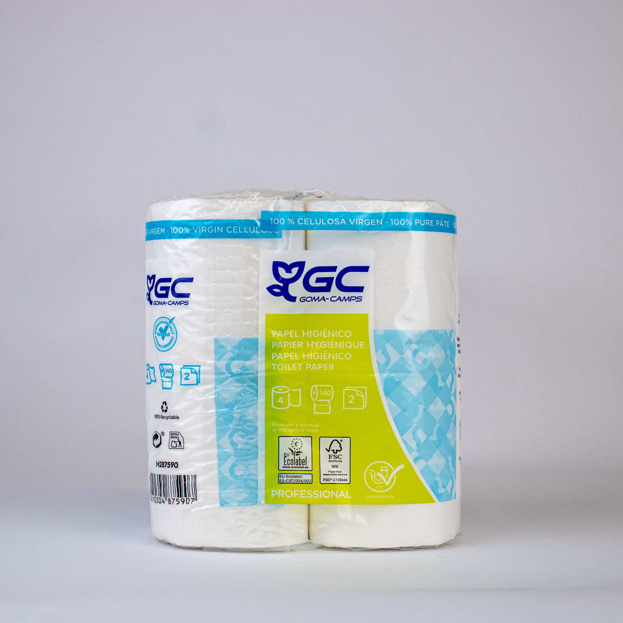 Papel higiénico de 4 rollos GC